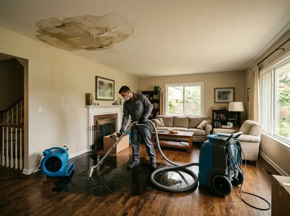 attic-pipe-burst-ceiling-drip-008 — frequently asked questions, Water Damage Restoration & Carpet Care in Four Square Mile,…